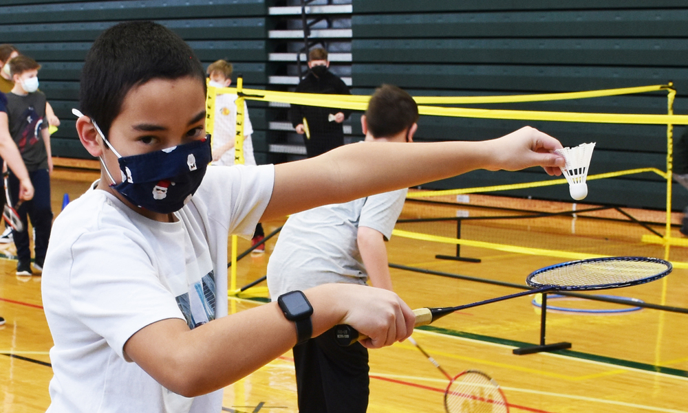 Middle Schoolers Boost Badminton Skills