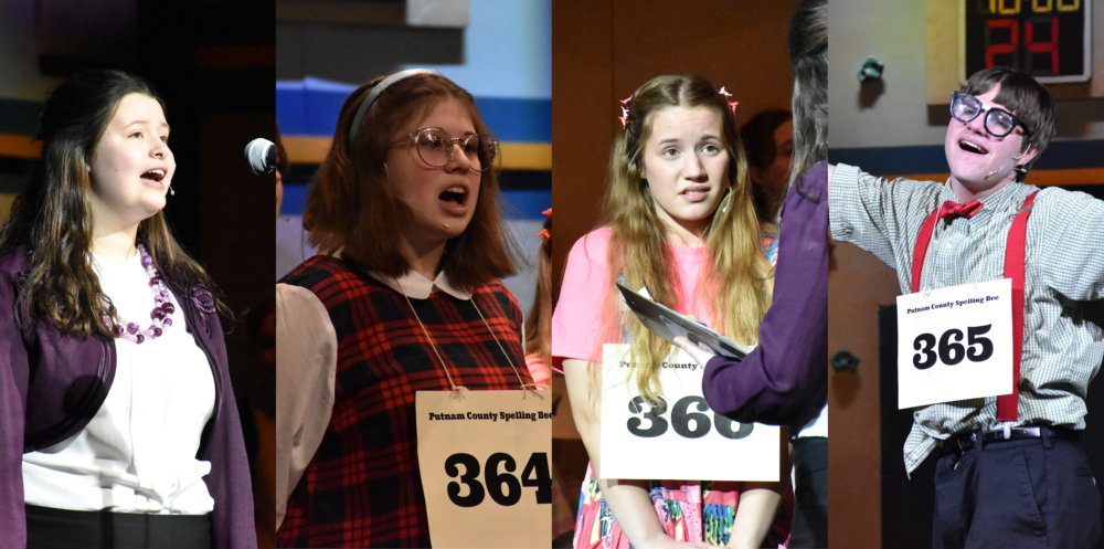 From left Hannah C., Olivia N., Emma D. and Michael F. received excellence in a leading role awards Thursday at the Rochester Broadway Theatre League’s annual Stars of Tomorrow competition. 