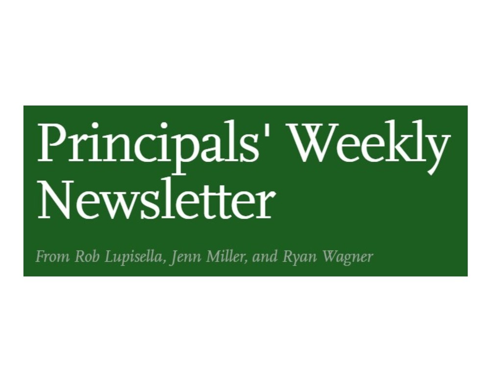 Principals' Weekly Newsletter